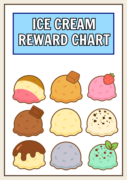 Ice cream rewards chart