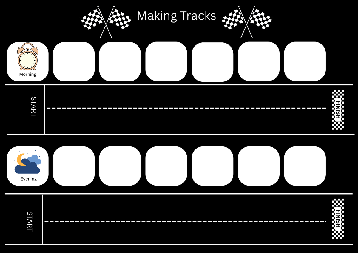 Making Tracks Routine board
