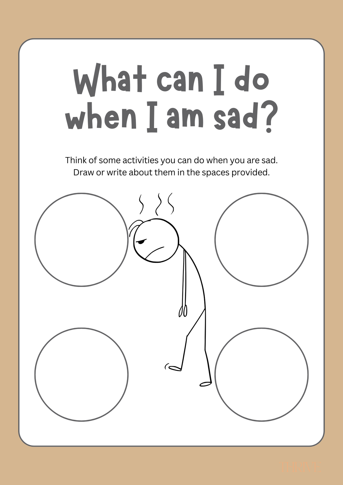 Emotional Regulation Worksheets – Build Coping Skills Through Reflection & Creativity (5 worksheets)